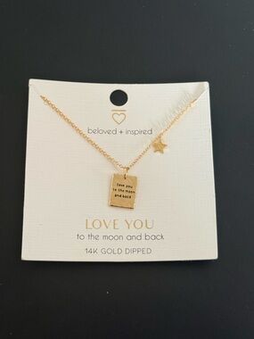 New “Love you to the moon and back” necklace